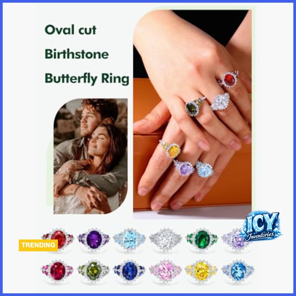 Sterling Silver Halo Ring With Created Ruby And C… - image 3